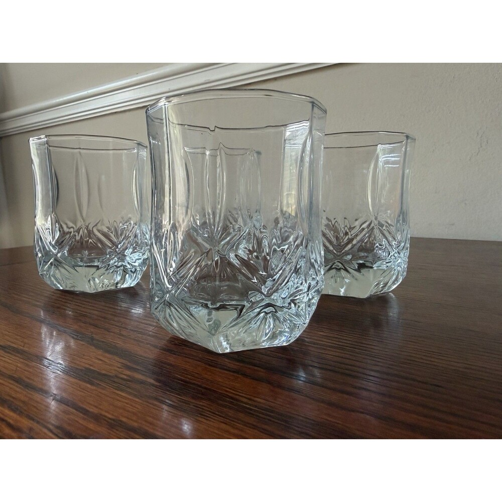 Cristal D’arques Ashley Set Of 4 Old Fashion Whiskey Glasses /Rocks